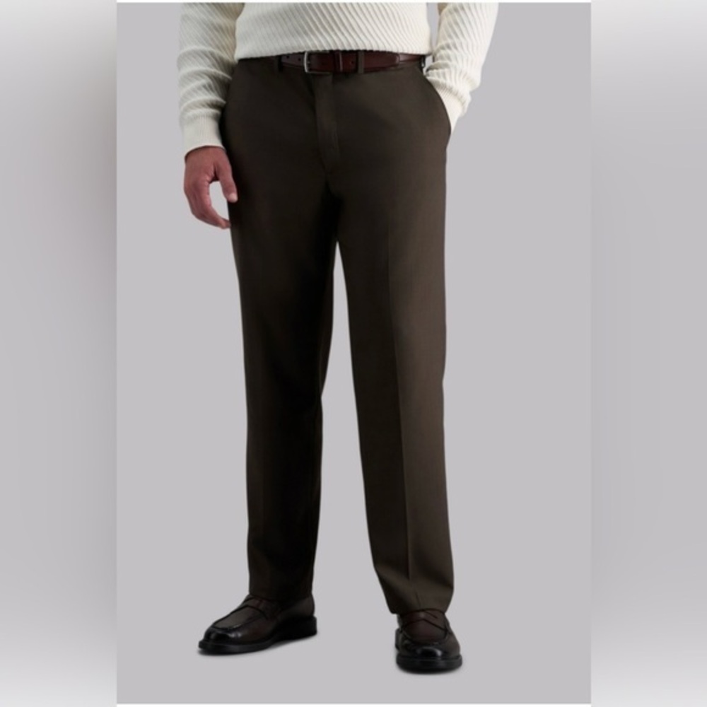 Haggar Men's Dark Brown Dress Pants NWT size 40Wx32L